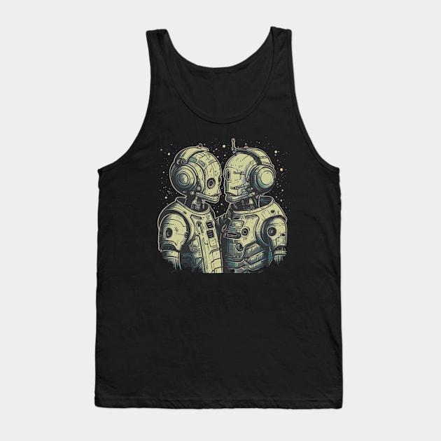 Two cyborgs in love - Love is love Tank Top by Unelmoija